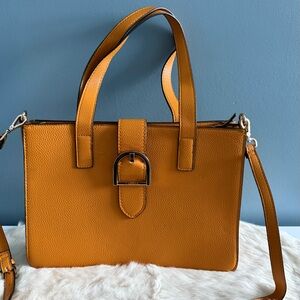 Carpisa Burnt Orange Crossbody Tote Bag